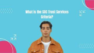 What is the SOC Trust Services Criteria?