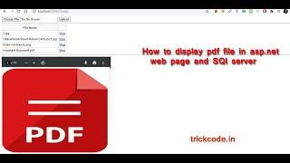 ASP.NET Core PDF Viewer || How to display pdf file in asp.net web page || Free Download