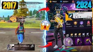 FREE FIRE PLAYERS 2017 VS 2024| Searching 2017 Old Players Id in 2024 | @ASGamingsahil