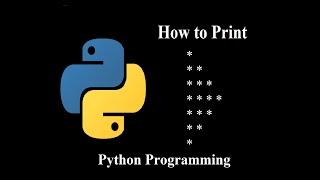 How to print inverted triangle shaped star "*" pattern using Python | python program for beginners