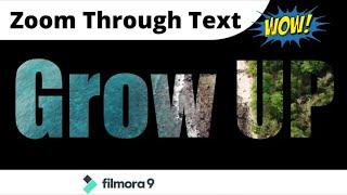 Zoom Through Text Effect | Tutorial | Filmora 9
