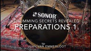 Drumming Secrets Revealed - new material preparations 1 - tuning the drumkit