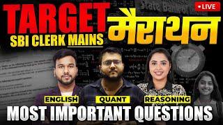 SBI CLERK Mains Marathon Quant, Reasoning, English | SBI CLERK MAINS 2024 Paper | Learning Niti