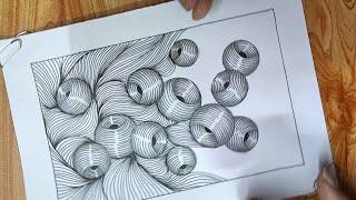 Pattern 503|Zentangle|Zentangle art|Zendoodle art|Zendala art|Zenfloral art|Doodle art|Floral art