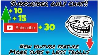 How to turn on subscriber only mode youtube | *NEW* 2021 subscriber only chat setting |