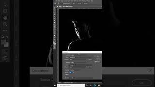 Cut light Image create Cinematic  Black & white Effect.#shorts