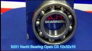 6201 Nachi Bearing Open C0 12x32x10