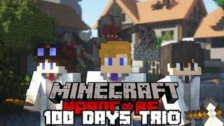 We Spent 100 Days in a Parasite Apocalypse in Minecraft | Trio Edition
