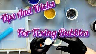 Tips and Tricks For Dealing With Bubbles/ Let's Resin Large Tray/EP 225