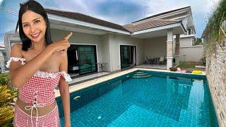 Pool Villa for Rent – Only $600usd/Month + Cheap Thai Food in Hua Hin, Thailand