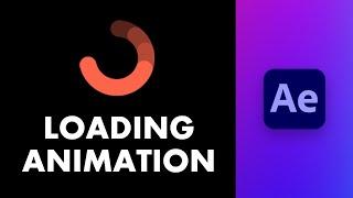 How to create a simple LOADER ANIMATION with Adobe after effects?