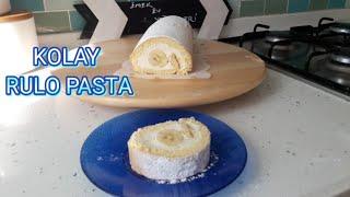 #rulopasta#rollcake#swissrollcake SADECE 3 YUMURTA İLE  KOLAY RULO PASTA YAPIMI