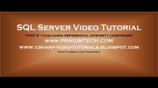 Cascading referential integrity constraint - Part 5