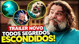 TODOS os DETALHES e REFERÊNCIAS do TRAILER de UM FILME MINECRAFT!