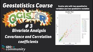  03  Covariance and Correlation. Bivariate analysis With R and QGIS.