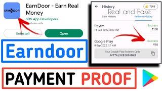 Earn door payment proof | Earn door app payment proof  (2022) | #techlike #earndoor #paymentproof