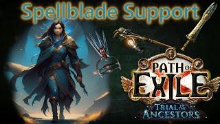 Spellblade Support Skill Gem - Path of Exile 3.22 Trial Of The Ancestors