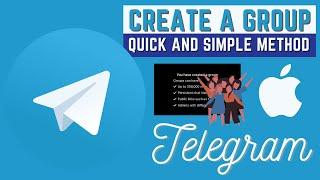 How to create groups on telegram iPhone