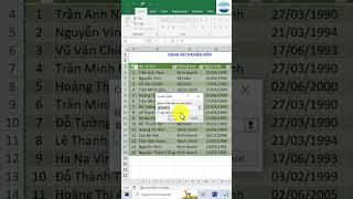 Cách lọc dữ liệu siêu nhanh trong Excel với Insert Slicer #shorts