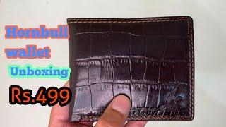 Hornbull Stella Brown Printed RFID Blocking Leather Wallet for Men unboxing