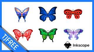 Inkscape 1.0 | Draw a Butterfly