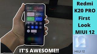Redmi K20 Pro First look with MIUI 12