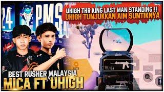 Best Rusher Malaysia Bersatu Mica Ft Uhigh‼ Aim Uhigh Memang Macam Hacker - Pubg Mobile