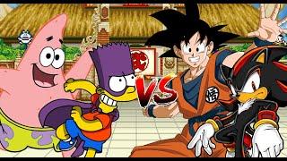 MUGEN Request 540: Bartman and Patrick Star VS Goku and Shadow