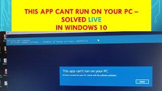 This app cant open windows 10 | How to Fix This App Can’t Open Check Windows Store in Windows 10