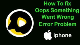 How to Fix Snack Video Oops something went wrong Error in iPhone ( IOS )