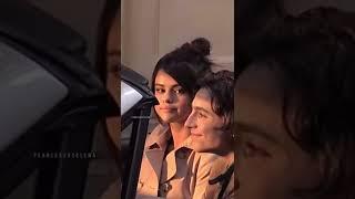 Timothee chalamet gets shy after kissing Selena Gomez #shorts