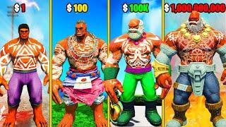 $1 BROWN HULK SUIT to $1,000,000,000 HULK SUIT in GTA 5!!