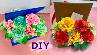 Teacher's Day Special Craft/DIY Paper Craft/Paper Gift Ideas/tutorial/Paper Flowers/Tutorials