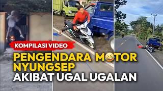 KOK GINI AMAT KOMPILASI PENGENDARA MOTOR UGAL UGALAN | Rekaman CCTV