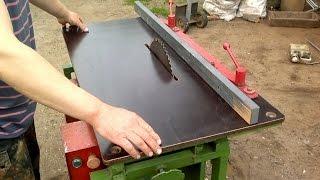 Самодельный деревообрабатывающий станок/eigenbau Hobelbank Kreissage/self-made woodworking machine