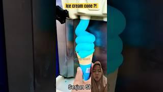 Ice cream cone ?! #icecream #eskrimkarakter #eskrimrainbow #escream #ice #eskrim #blue