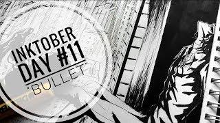 Inktober Day 11 "Bullet" | Bungou Stray Dogs | Dazai Osamu Fanart | Speed drawing | How to