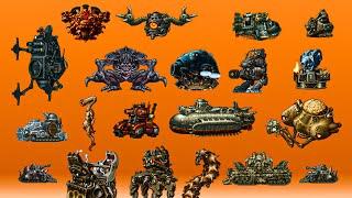 Metal Slug All Bosses (1,2,X,3,4,5,6,7,XX)