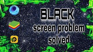 How to fix Black screen  freezing problem in LD player or any emulators, easy way.
