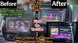 Kwid 2015 medianav update to Kwid 2019 Medianav (4.0.7to7.0.5) | New Ui, Better Touch, new features