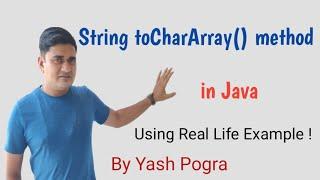 What is string toCharArray in Java | Java String toCharArray() with example
