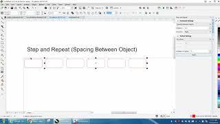 Corel Draw Tips & Tricks Step & Repeat Spacing Between Object