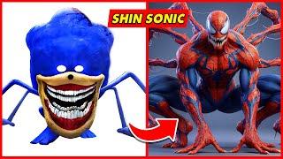 Shin Sonic In Real Life & Marvel | Guess The SHIN SONIC TAPES Monster By Meme and Voice