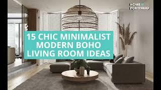 Minimalist Modern Boho Living Room ~ 15 Ideas For A Chic Lifestyle