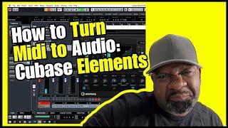 CUBASE ELEMENTS: How to Turn Midi Drum Loops to Audio