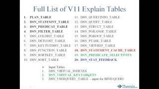 Enhanced Production Explain Tables in DB2 11 for z OS