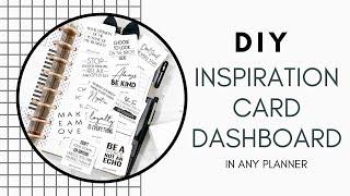 DIY Inspiration Dashboard For Your Planner | At Home With Quita