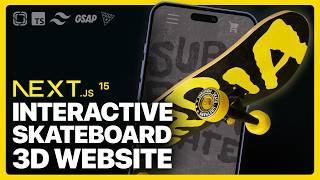 Build a 3D Skateboard Website and Customizer App with Next.js 15, GSAP, Three.js and Prismic - 2025