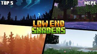  Top 5 (Low End Device) Shaders For 2gb, 3gb, 4gb Ram || Best Low-End Shaders For MCPE 1.21+