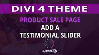 Divi 4 Product Sale Page Add A Testimonial Slider 
